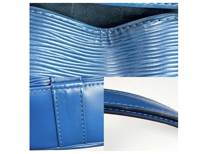 Borsa a tracolla Louis Vuitton Randonee PM da donna Blu - vista 9