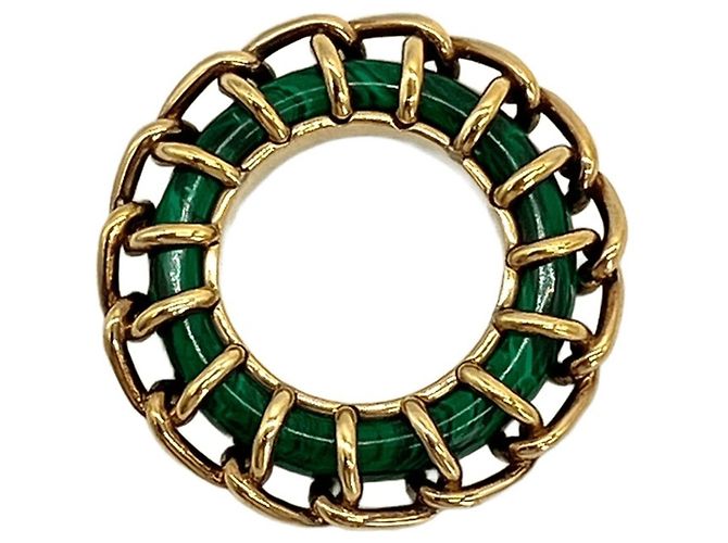 Bottega Veneta Ring aus Malachit-Paste Grün - Ansicht 2
