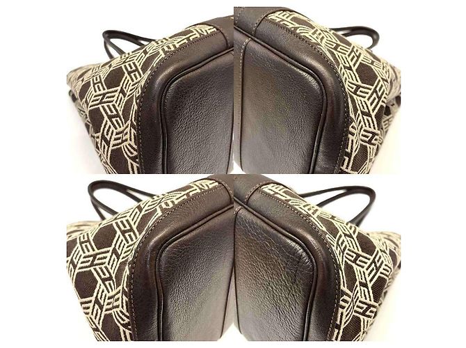 Hermès Borsa Tote Hermes Garden PM Marrone - vista 3