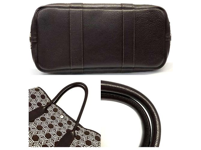 Hermès Borsa Tote Hermes Garden PM Marrone - vista 4