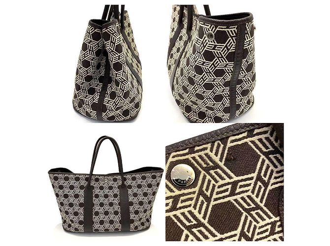 Hermès Borsa Tote Hermes Garden PM Marrone - vista 5