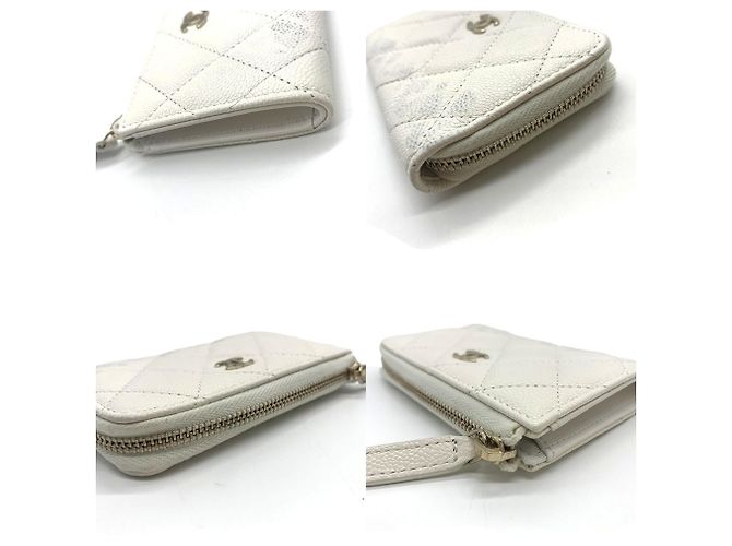 Monedero Chanel Matelassé en blanco - vista 3