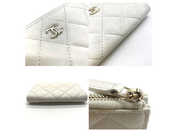 Monedero Chanel Matelassé en blanco - vista 4