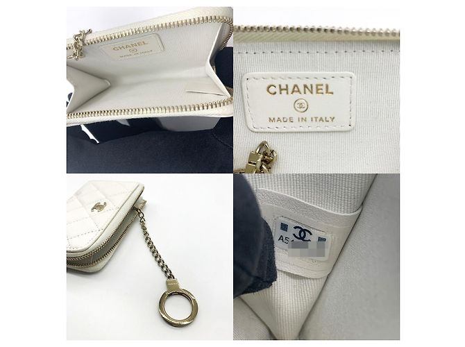 Monedero Chanel Matelassé en blanco - vista 5