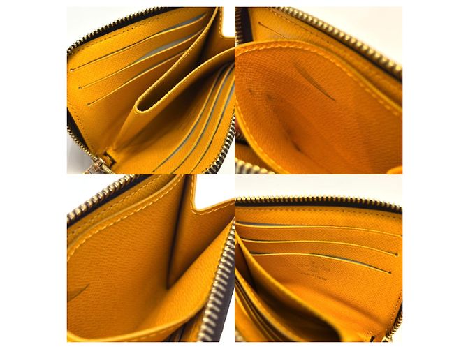 Monedero Louis Vuitton Monogram Castaño Amarillo - vista 5