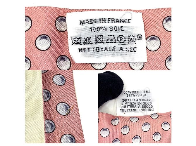 Hermès Foulard di seta Hermes Twilly Grand Turarara Rosa Giallo - vista 6