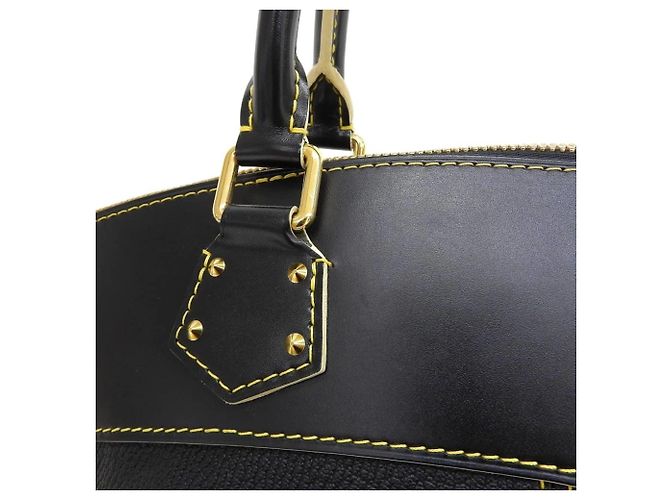 Borsa Louis Vuitton Suhali Lockit MM Nero - vista 5