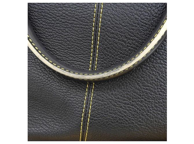 Borsa Louis Vuitton Suhali Lockit MM Nero - vista 7
