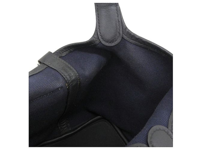 Hermès Borsa Hermes Picotin Lock Cargo PM Blu Blu navy - vista 8
