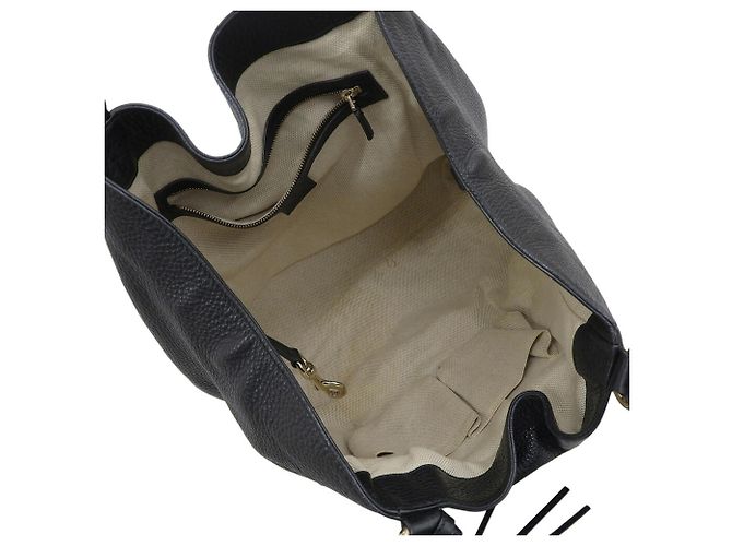 Borsa Tote Gucci Soho Interlocking G Nero - vista 3