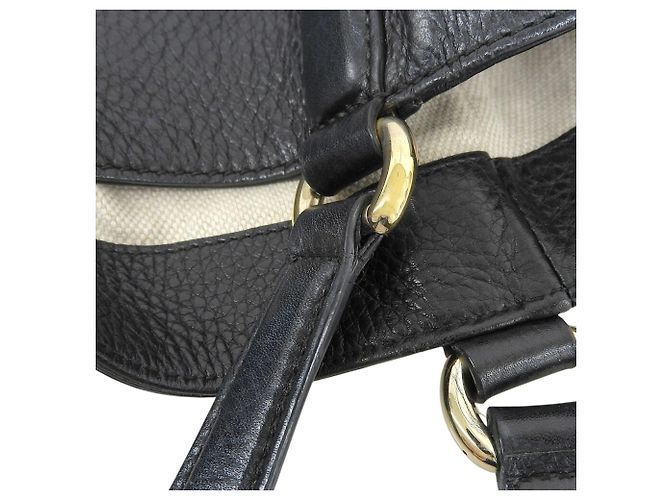 Borsa Tote Gucci Soho Interlocking G Nero - vista 6