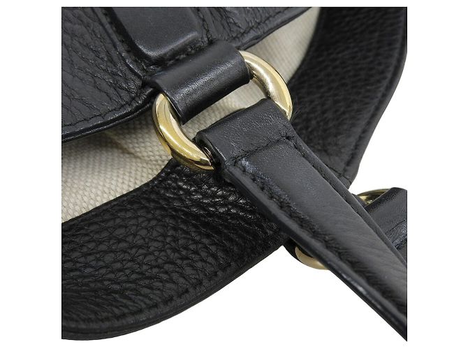 Borsa Tote Gucci Soho Interlocking G Nero - vista 7