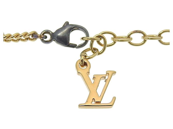 Bracciale Charm Louis Vuitton M61157 Nero Rosso Blu D'oro Bordò - vista 3