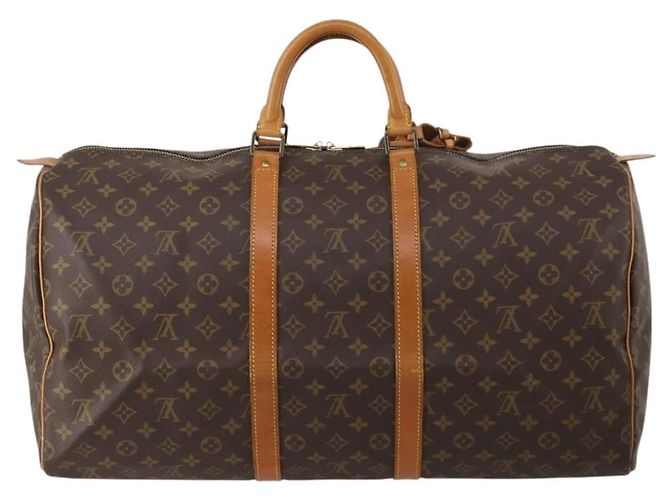 LOUIS VUITTON Monogram Keepall 55 Boston Bag M41424 LV Auth 195976A Monogramma - vista 2