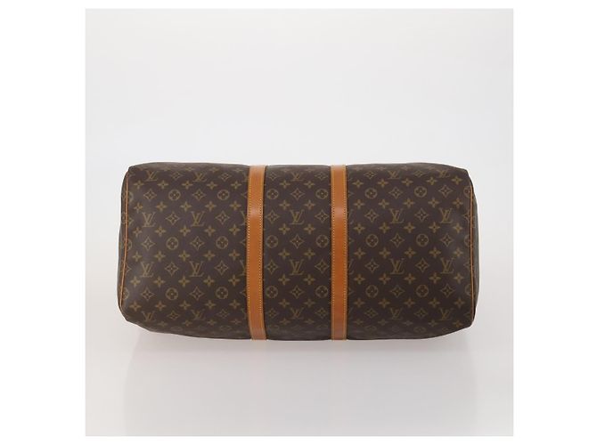 LOUIS VUITTON Monogram Keepall 55 Boston Bag M41424 LV Auth 195976A Monogramma - vista 5