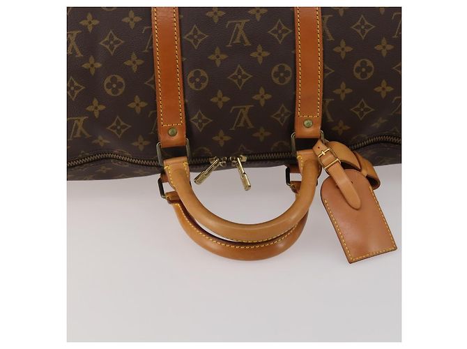 LOUIS VUITTON Monogram Keepall 55 Boston Bag M41424 LV Auth 195976A Monogramma - vista 7