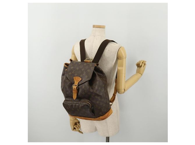 Zaino LOUIS VUITTON Monogram Montsouris GM M51135 LV Auth ep15653 Monogramma - vista 29