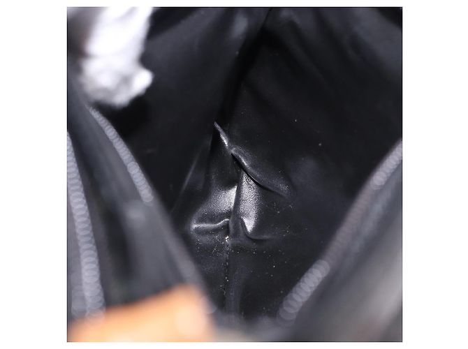 Borsa a tracolla SAINT LAURENT in pelle nera e oro Auth 199576A Nero D'oro - vista 21