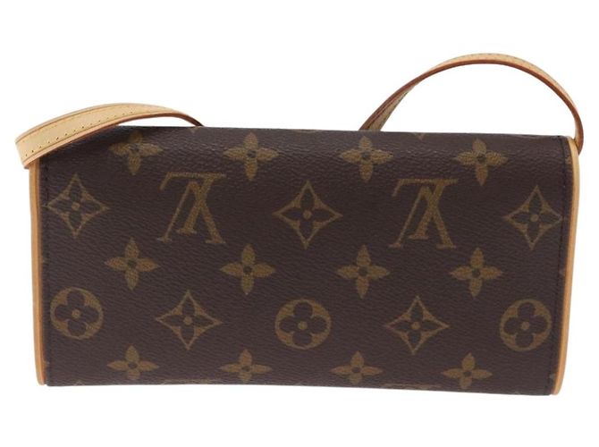 LOUIS VUITTON Monogram Pochette Twin PM Shoulder Bag M51854 LV Auth am12323V Monogramma - vista 2