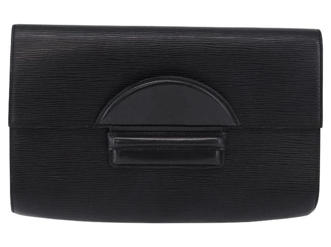 Borsa a pochette LOUIS VUITTON Epi Chaillot Nera M52542 LV Auth 200655 Nero - vista 13