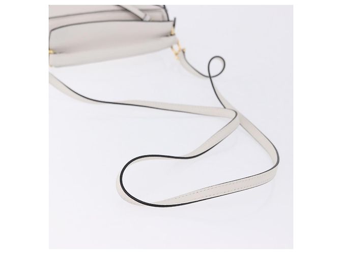 LOEWE Ghibli Spirited Away Ootori Sama Puzzle Bag Mini Pelle 2way Gold Auth 167504SM Bianco D'oro - vista 9