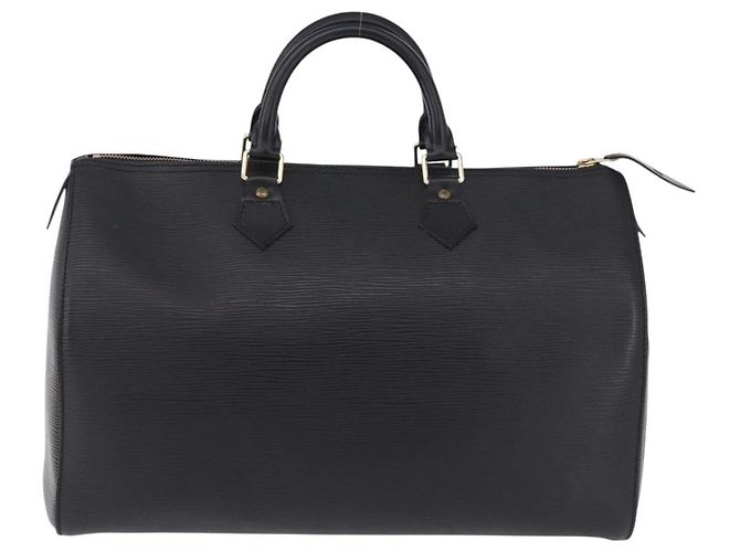 Borsa a mano LOUIS VUITTON Epi Speedy 35 Noir Black M42992 LV Auth am12330V Nero - vista 13