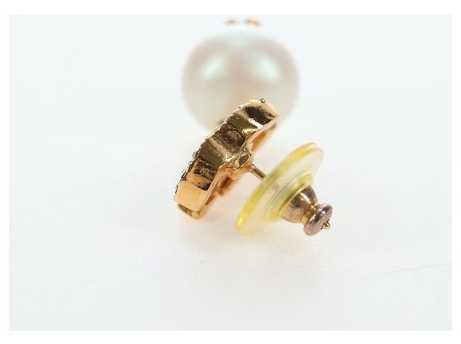 CHANEL COCO Mark Pierce Metal Gold Tone CC Auth 196711M - vista 10