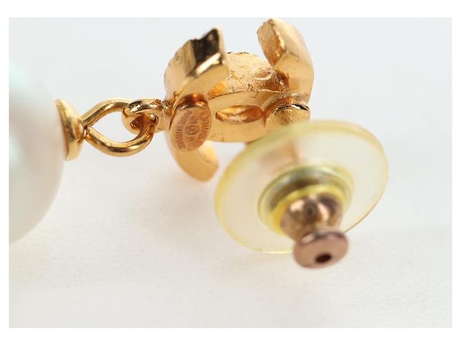 CHANEL COCO Mark Pierce Metal Gold Tone CC Auth 196711M - vista 17
