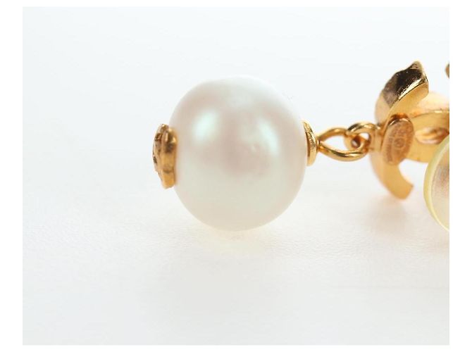 CHANEL COCO Mark Pierce Metal Gold Tone CC Auth 196711M - vista 19