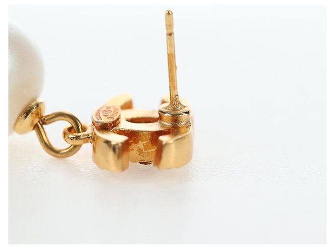 CHANEL COCO Mark Pierce Metal Gold Tone CC Auth 196711M - vista 22
