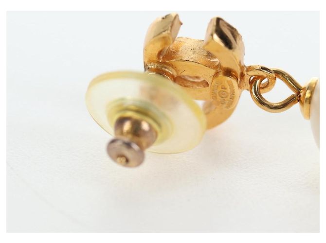 CHANEL COCO Mark Pierce Metal Gold Tone CC Auth 196711M - vista 6