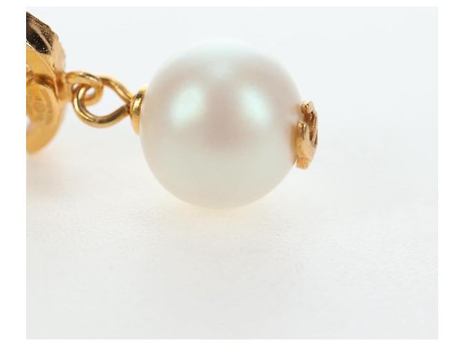 CHANEL COCO Mark Pierce Metal Gold Tone CC Auth 196711M - vista 8