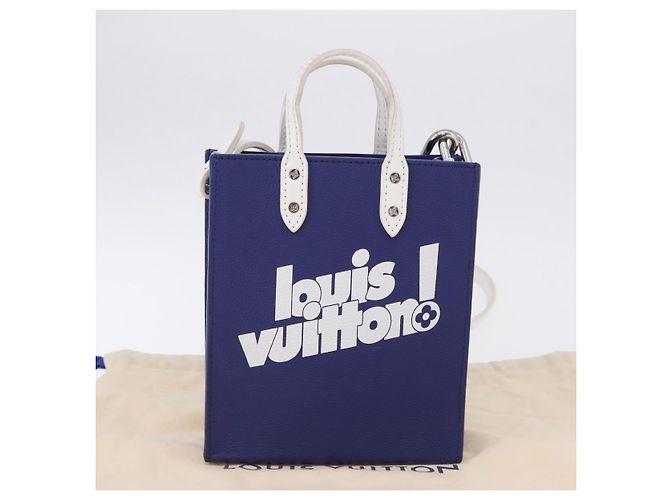 LOUIS VUITTON Sac XS Hand Bag Leather Blue M80841 LV Auth 196032M - vista 12