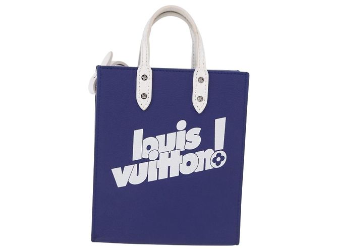 LOUIS VUITTON Sac XS Hand Bag Leather Blue M80841 LV Auth 196032M - vista 13