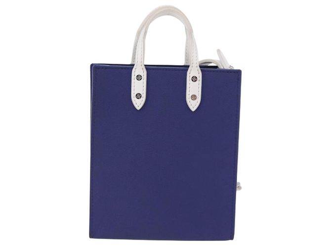 LOUIS VUITTON Sac XS Hand Bag Leather Blue M80841 LV Auth 196032M - vista 2