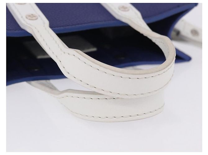 LOUIS VUITTON Sac XS Hand Bag Leather Blue M80841 LV Auth 196032M - vista 7