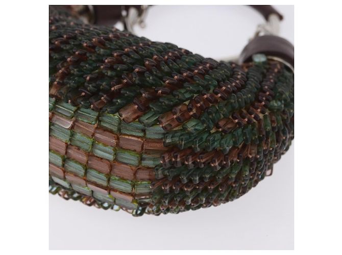 Chloé Chloe Bracelet Bag Phoebe Philo Era Perlen Grün Silber Auth 197517SM - Ansicht 14