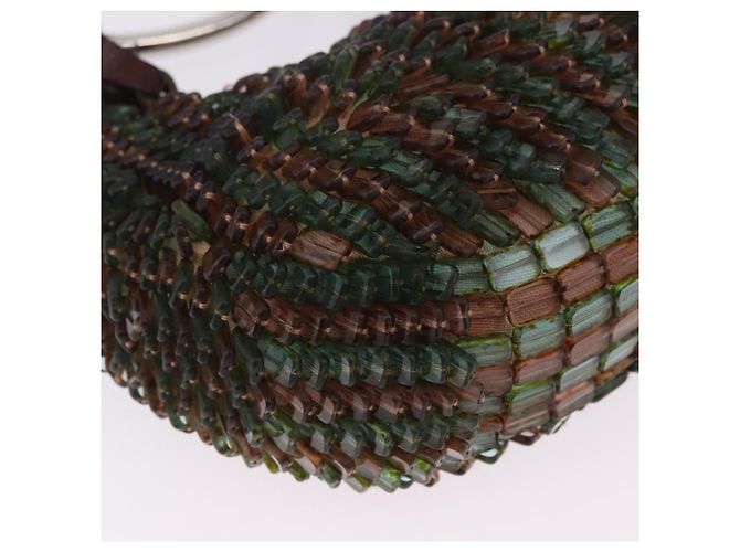 Chloé Chloe Bracelet Bag Phoebe Philo Era Perlen Grün Silber Auth 197517SM - Ansicht 15