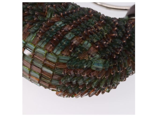 Chloé Chloe Bracelet Bag Phoebe Philo Era Perlen Grün Silber Auth 197517SM - Ansicht 16