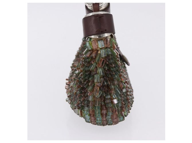 Chloé Chloe Bracelet Bag Phoebe Philo Era Perlen Grün Silber Auth 197517SM - Ansicht 3