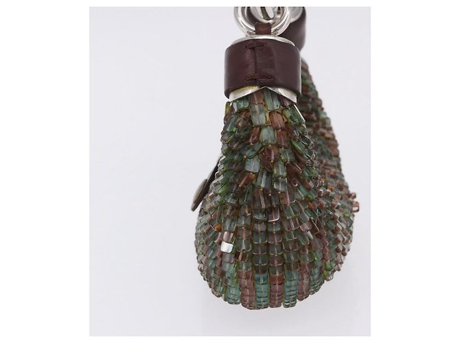 Chloé Chloe Bracelet Bag Phoebe Philo Era Perlen Grün Silber Auth 197517SM - Ansicht 4