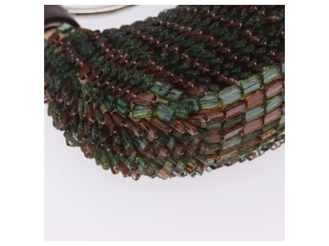 Chloé Chloe Bracelet Bag Phoebe Philo Era Perlen Grün Silber Auth 197517SM - Ansicht 9