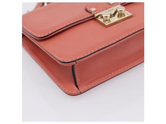 Borsa VALENTINO in pelle 2way Pink Gold Auth ka5900A Rosa D'oro - vista 15