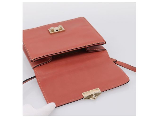 Borsa VALENTINO in pelle 2way Pink Gold Auth ka5900A Rosa D'oro - vista 18