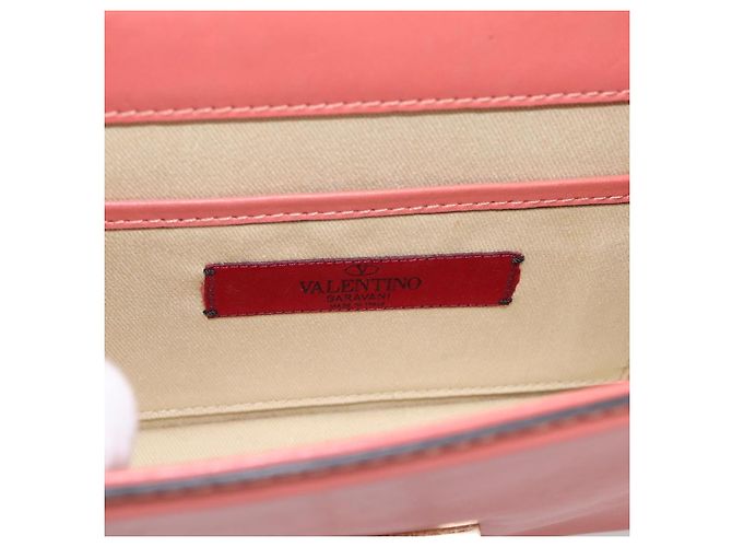 Borsa VALENTINO in pelle 2way Pink Gold Auth ka5900A Rosa D'oro - vista 19