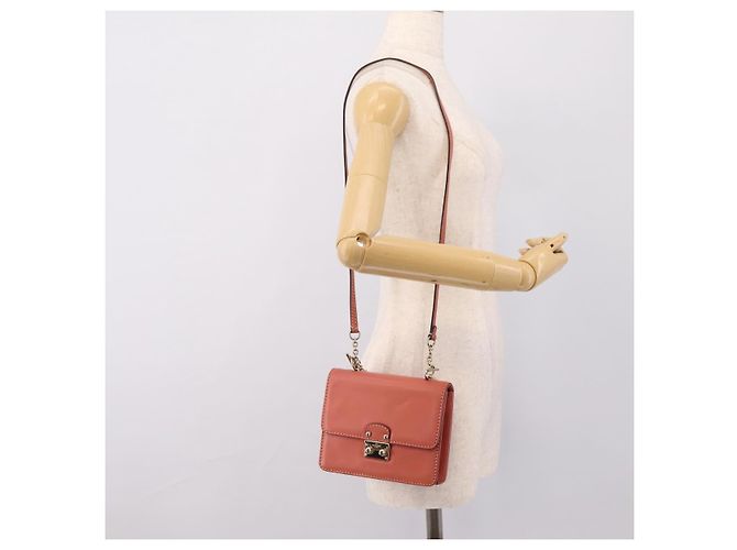Borsa VALENTINO in pelle 2way Pink Gold Auth ka5900A Rosa D'oro - vista 23