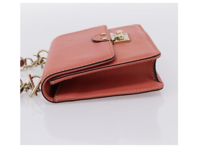 Borsa VALENTINO in pelle 2way Pink Gold Auth ka5900A Rosa D'oro - vista 3