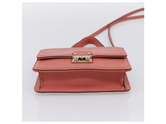 Borsa VALENTINO in pelle 2way Pink Gold Auth ka5900A Rosa D'oro - vista 5
