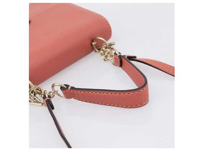 Borsa VALENTINO in pelle 2way Pink Gold Auth ka5900A Rosa D'oro - vista 7