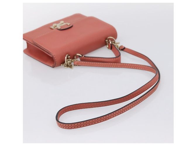 Borsa VALENTINO in pelle 2way Pink Gold Auth ka5900A Rosa D'oro - vista 9
